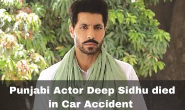 Punjabi Actor Deep Sidhu who accused in Republic day Violence died in Road  Accident